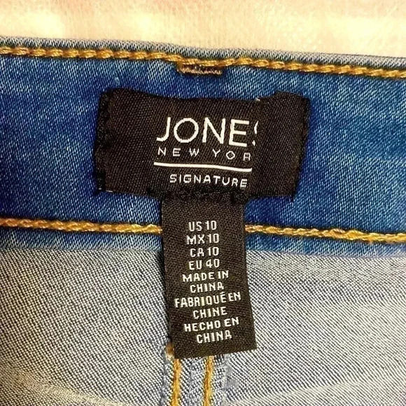 🌺🤩 Cotton Jeans Skirt with a Handmade by  Me embroidery 🪡🌺🤩 - Picture 5 of 8